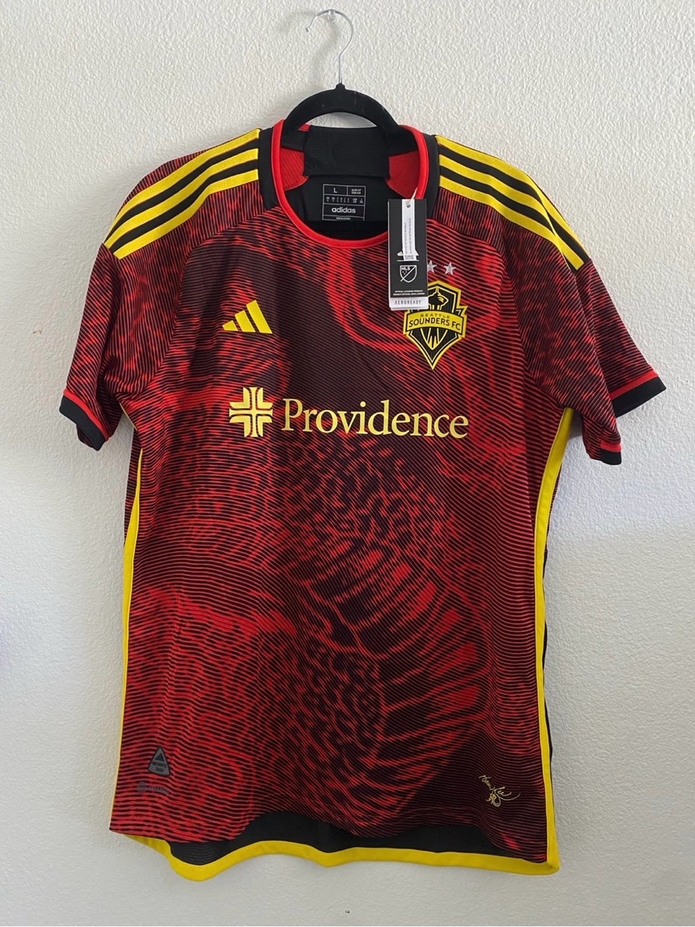 Seattle Sounders FC Bruce Lee Adidas Authentic Jersey 2023 Size L NWT